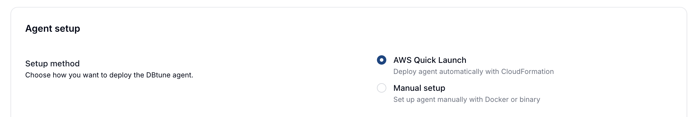 option to choose